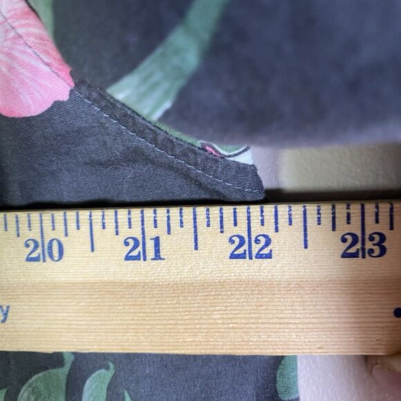 NEFF DISNEY Shirt  Mens Large Mickey Mouse Blue Floral Hawaiian Button Up Cotton - Picture 12 of 14